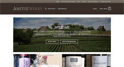Desktop Screenshot of amitiewines.com