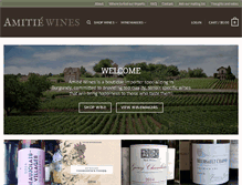 Tablet Screenshot of amitiewines.com